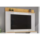 Ver imagem 3 de Rack Bancada C/ Painel P/ Tv até 70 Pol Henry 2 Porta 182x184cm Off White/freijó - Dj Móveis
