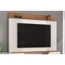 Ver imagem 4 de Rack Bancada C/ Painel P/ Tv até 70 Pol Henry 2 Porta 182x184cm Off White/freijó - Dj Móveis