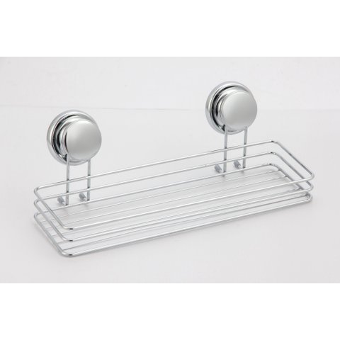 Suporte Prateleira de Banheiro para Shampoo com Ventosa Retangular