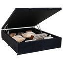 Ver imagem 5 de Cama Box Baú Viúva Sereneprime Suede Preto 44x128x188