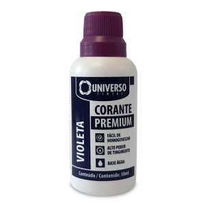 Corante Liquido Viole 50ml 12 Unidades Universo
