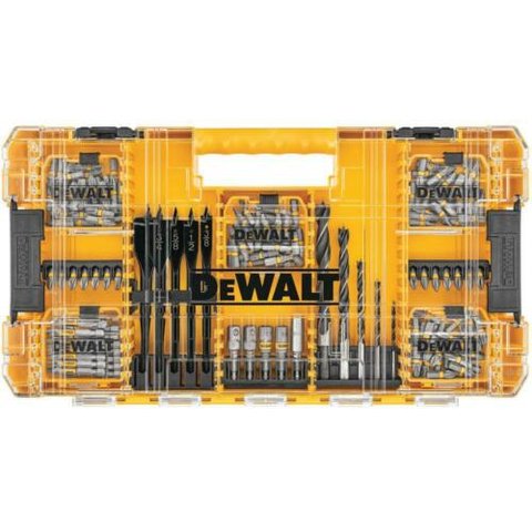 JOGO DE BITS BROCAS DEWALT C/160PCS MAXFIT TOUGHCASE