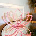 Ver imagem 1 de Estatueta Flor de Lótus - Símbolo Vida, Decoração,quarto - Cor: Rosa Claro