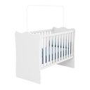 Ver imagem 3 de Jogo de Quarto Infantil com Berço e Cômoda Trocador Doce Sonho Branco - FbABY