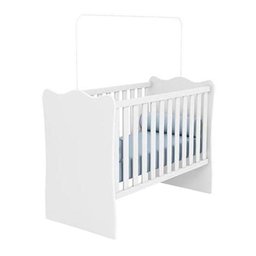Jogo de Quarto Infantil com Berço e Cômoda Trocador Doce Sonho Branco - FbABY - 3
