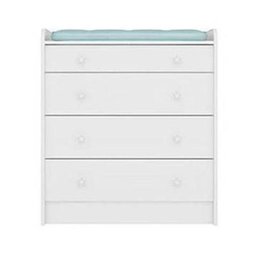 Jogo de Quarto Infantil com Berço e Cômoda Trocador Doce Sonho Branco - FbABY - 2