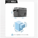 Ver imagem 5 de Mini Geladeira Portátil Dreiha 40l Freezer 12/24v Dual Zone