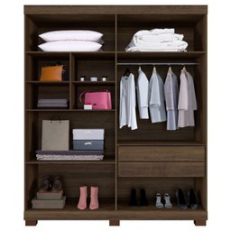 Guarda Roupa New Master 4 Portas 3 Gavetas 8 Prateleiras - Benetil - 3