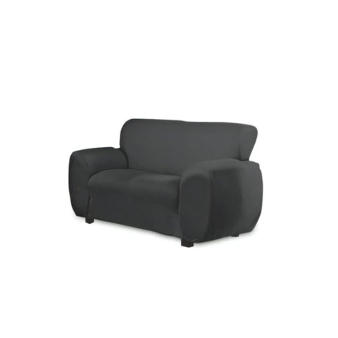 Capa Sofa de 2 Lugares Tecido Malha Gel Poliéster Gold Cinza