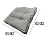 Almofada Futon Decoração 50x50 Cm Vários Modelos Cinza Claro - 4