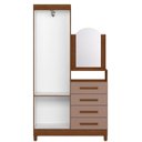 Ver imagem 2 de Guarda Roupa Cômoda New Capri 02 Portas 04 Gavetas Nogueira Capuccino - Móveis Albatroz
