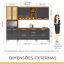Ver imagem 3 de Cozinha Completa 5 Peças Burguesa Nesher Móveis