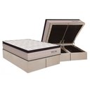 Ver imagem 1 de Conjunto Box Baú Queen: Colchão Espuma Orthoflex Molas Ensacadas Masterpocket Memory Hp + Base Crc