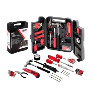Kit Jogo Completo Ferramentas Multiuso 142 Peças com Maleta