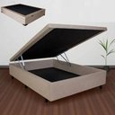Ver imagem 2 de Cama Box Baú Casal Suede 138x188 Bege