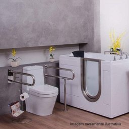 Barra de Apoio Fixa 80cm Aço Inox Astra - 4