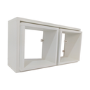 Ver imagem 1 de Kit Nicho Decorativo Retangular MDF Branco 3pçs 20cm profundidade