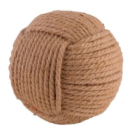 Escultura Bola Esfera Decorativa de Corda 18cm