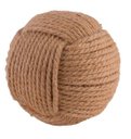 Ver imagem 1 de Escultura Bola Esfera Decorativa de Corda 18cm