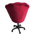 Ver imagem 3 de Cadeira Mocho para Estética Escritório Veludo Vermelho - Lm Decor