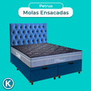 Ver imagem 4 de Kit Cabeceira + Cama Box Bau + Colchão Queen Molas Ensacadas Petrus Paropas