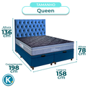 Ver imagem 3 de Kit Cabeceira + Cama Box Bau + Colchão Queen Molas Ensacadas Petrus Paropas