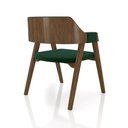 Ver imagem 5 de Kit 5 Cadeiras Sala de Jantar e Jogos Carteados Madeira Maciça Poker Veludo Verde-nogueira G42 -