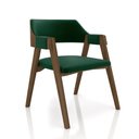 Ver mais imagens de Kit 5 Cadeiras Sala de Jantar e Jogos Carteados Madeira Maciça Poker Veludo Verde-nogueira G42 -
