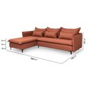 Ver imagem 4 de Sofá Modular 3 Lugares com Chaise e Pé Metal Sôma CabeCasa MadeiraOriginals