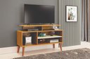 Ver imagem 1 de Rack para Tv de 42 Pés de Madeira Suporte Robusto 110cm:naturale/off White