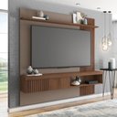 Ver imagem 5 de Painel Selina Ripado 180cm para Tv até 65 com Porta de Correr e Prateleira Mdp Havana/fendi G11 - Gr