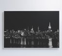 Ver mais imagens de Quadro Rio Hudson Preto e Branco - 90x60 Cm - Tecido Canvas