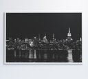 Ver imagem 7 de Quadro Rio Hudson Preto e Branco - 90x60 Cm - Tecido Canvas