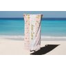 Toalha de Banho Verão Praia Bolinhas Personalizado Nome Ana Clara Deluzz DLZ007882 - 1