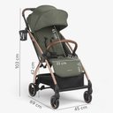Ver imagem 2 de Carrinho Compacto Joy Army Green + Bebe Conforto I-prime - Kikka Boo