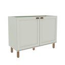 Ver imagem 2 de Armário de Cozinha Modulada Balcão de Pia 1,20m com Tampo 2 Portas 1502 Iluminata 100% Mdf Genialfle