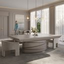 Ver imagem 2 de Mesa de Bilhar Sinuca e Jantar Sullivan Versátil com Tampo Removível 248 Cm Base Oval Fendi G84 - Gr