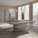 Ver imagem 6 de Mesa de Bilhar Sinuca e Jantar Sullivan Versátil com Tampo Removível 248 Cm Base Oval Fendi G84 - Gr