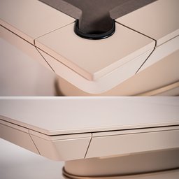 Mesa de Bilhar Sinuca e Jantar Sullivan Versátil com Tampo Removível 248 Cm Base Oval Fendi G84 - Gr - 7