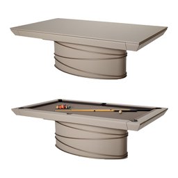 Mesa de Bilhar Sinuca e Jantar Sullivan Versátil com Tampo Removível 248 Cm Base Oval Fendi G84 - Gr - 8