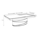 Ver imagem 4 de Mesa de Bilhar Sinuca e Jantar Sullivan Versátil com Tampo Removível 248 Cm Base Oval Fendi G84 - Gr