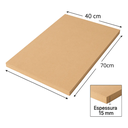 Ver imagem 2 de Chapa Madeira Prateleira MDF Crú 15mm 70x40 cm