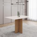 Ver imagem 3 de Mesa de Jantar Kira 04 Lugares 120 Cm S228 Nature Off White - Henn