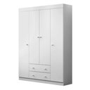 Ver imagem 1 de Guarda Roupa Infantil Dora 147cm Mdp Branco Brilho - Sallar Home