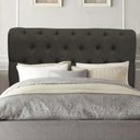 Ver imagem 1 de Cabeceira Estofada Paris 140cm Casal para Cama Colchão Box Quarto Linho Marrom - Aurora Line