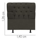 Ver imagem 3 de Cabeceira Estofada Paris 140cm Casal para Cama Colchão Box Quarto Linho Marrom - Aurora Line