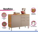 Ver imagem 5 de Balcão Cozinha Alba c/2 Portas 2GAVS 120cm Nude Demóbile