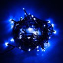 Ver imagem 1 de Cordão com 50 Lampadas de Led Formato Pequena Gota 5 Metros Fio Verde Escuro Azul