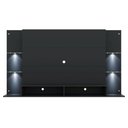 Ver imagem 3 de Painel Tv 60" Com 2 Leds Vegas Multimóveis V3396 Preto Preto