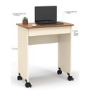 Ver imagem 6 de Escrivaninha de Estudo Home Office Pequena Polly Off-white